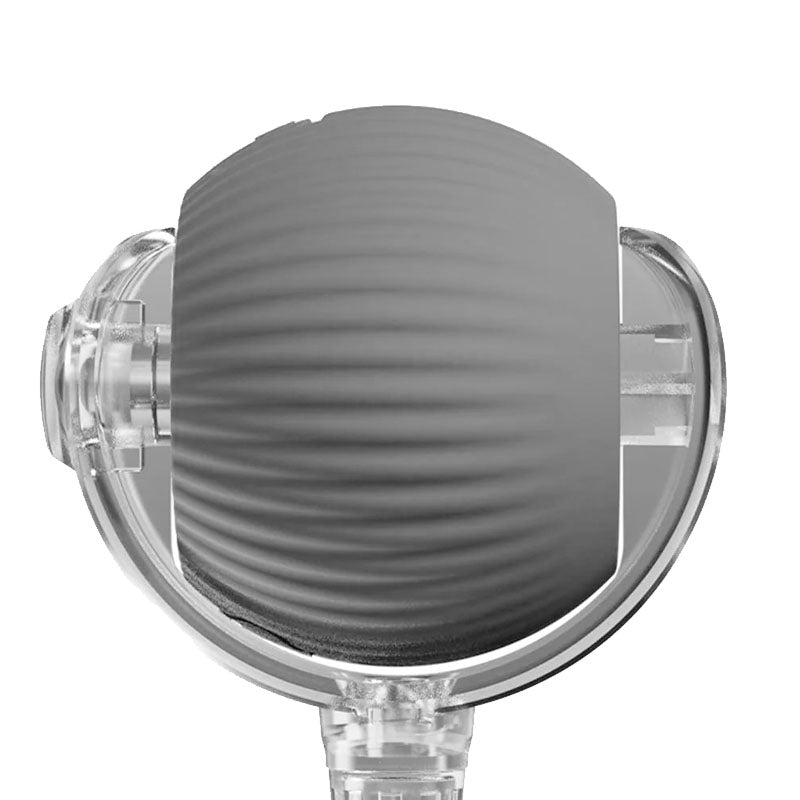 Grey smart rolling ball toy for pets